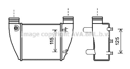 AVA QUALITY COOLING Интеркулер AI4364